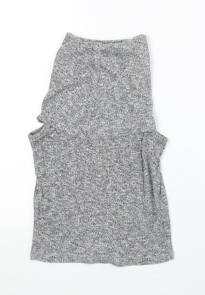 Womens UK Size 10 River Island Green Basic Tank