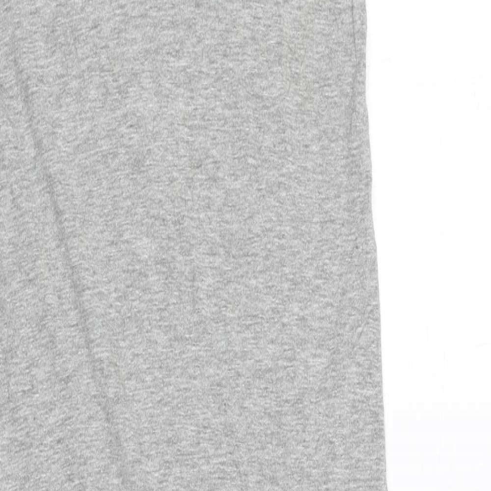 Brave Soul Womens Green Cotton Tank Dress Size M Round Neck Pullover