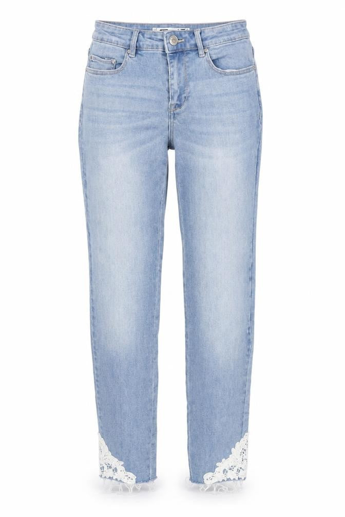 Womens UK Size 27 in FB Sister Regular Fit Straight Blue Jeans
