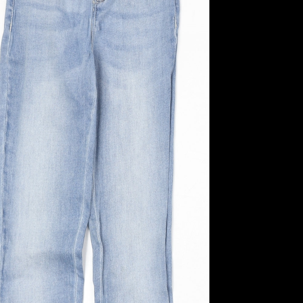 Womens UK Size 27 in FB Sister Regular Fit Straight Blue Jeans
