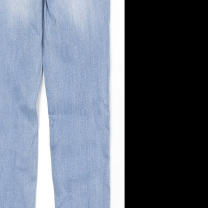 Womens UK Size 27 in FB Sister Regular Fit Straight Blue Jeans