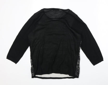 Womens UK Size 12 Monsoon Black Pullover Jumper