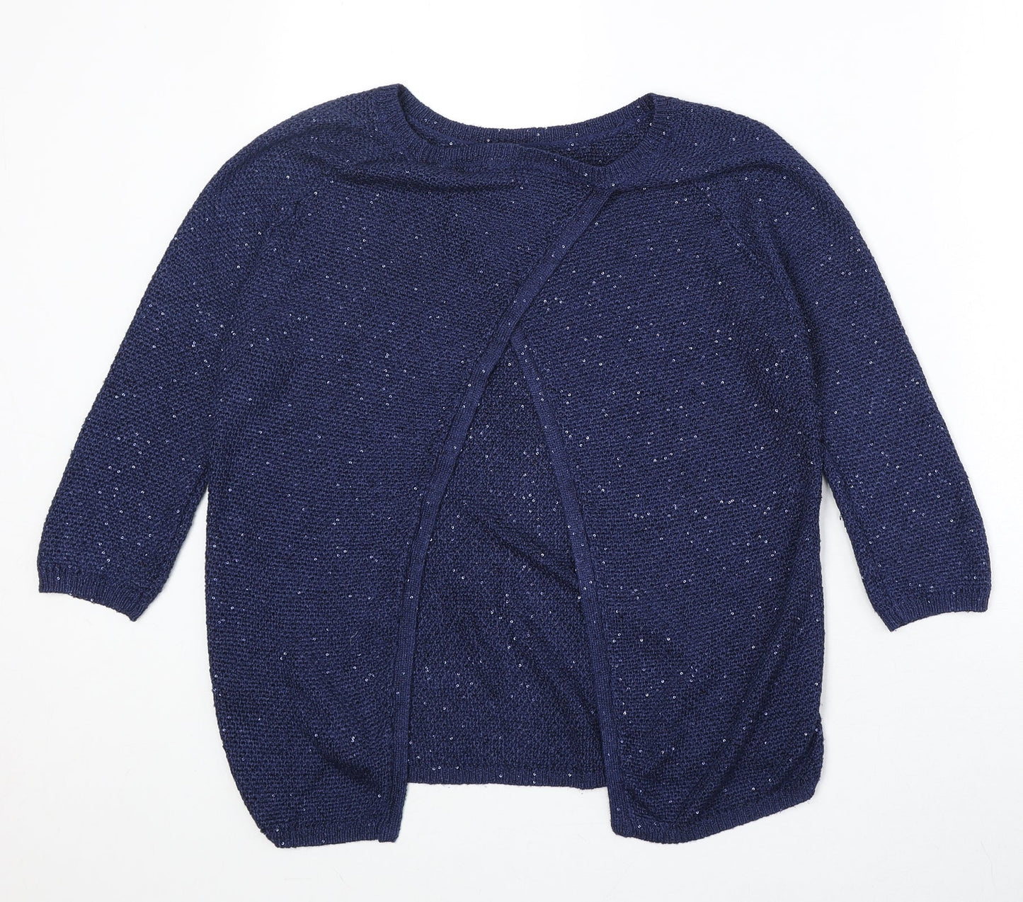 Womens UK Size S Monsoon Blue Pullover Jumper