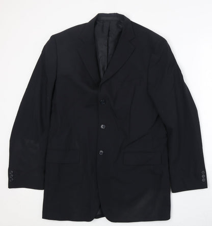 Mens UK Size 40 Marks and Spencer Regular Black Suit Jacket
