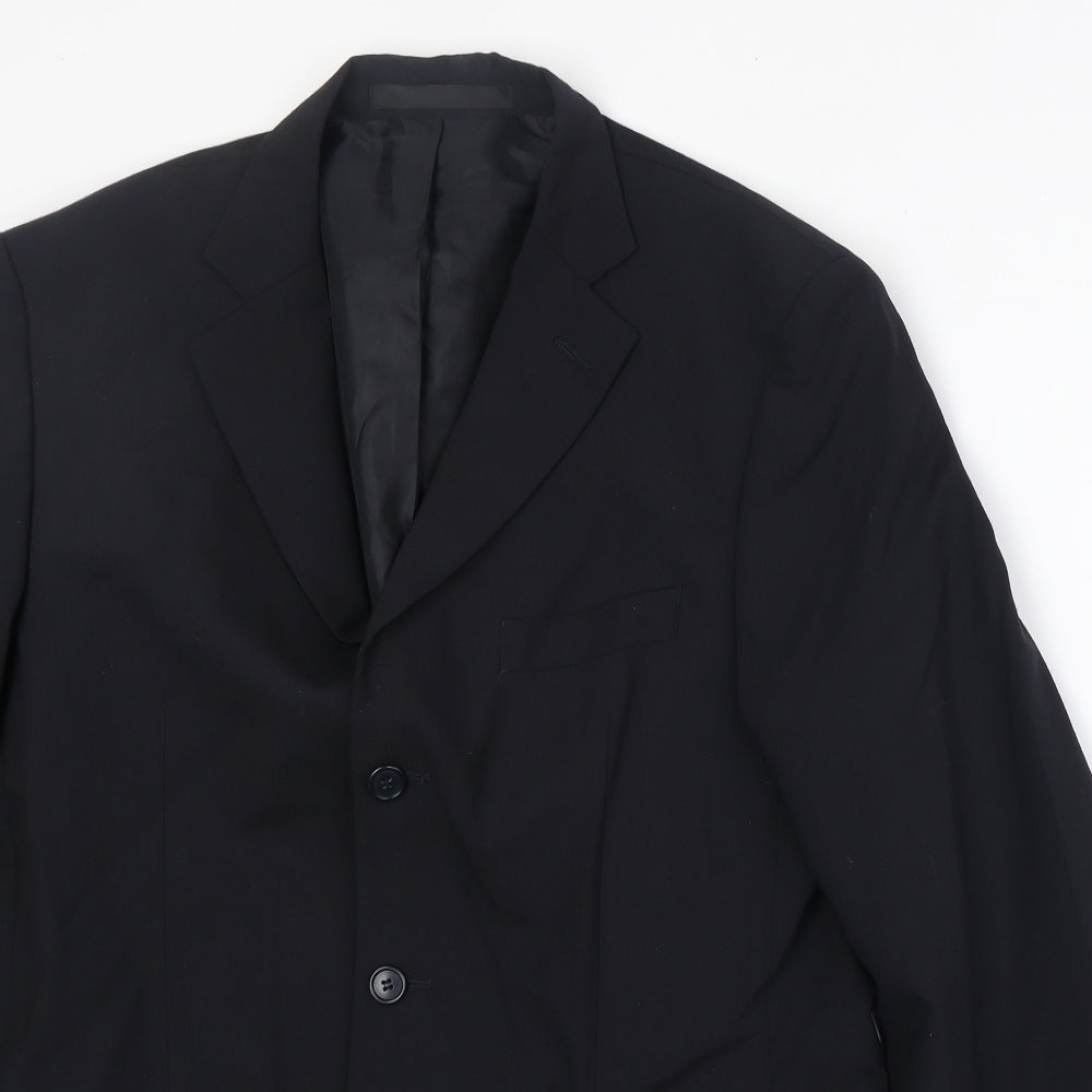 Mens UK Size 40 Marks and Spencer Regular Black Suit Jacket