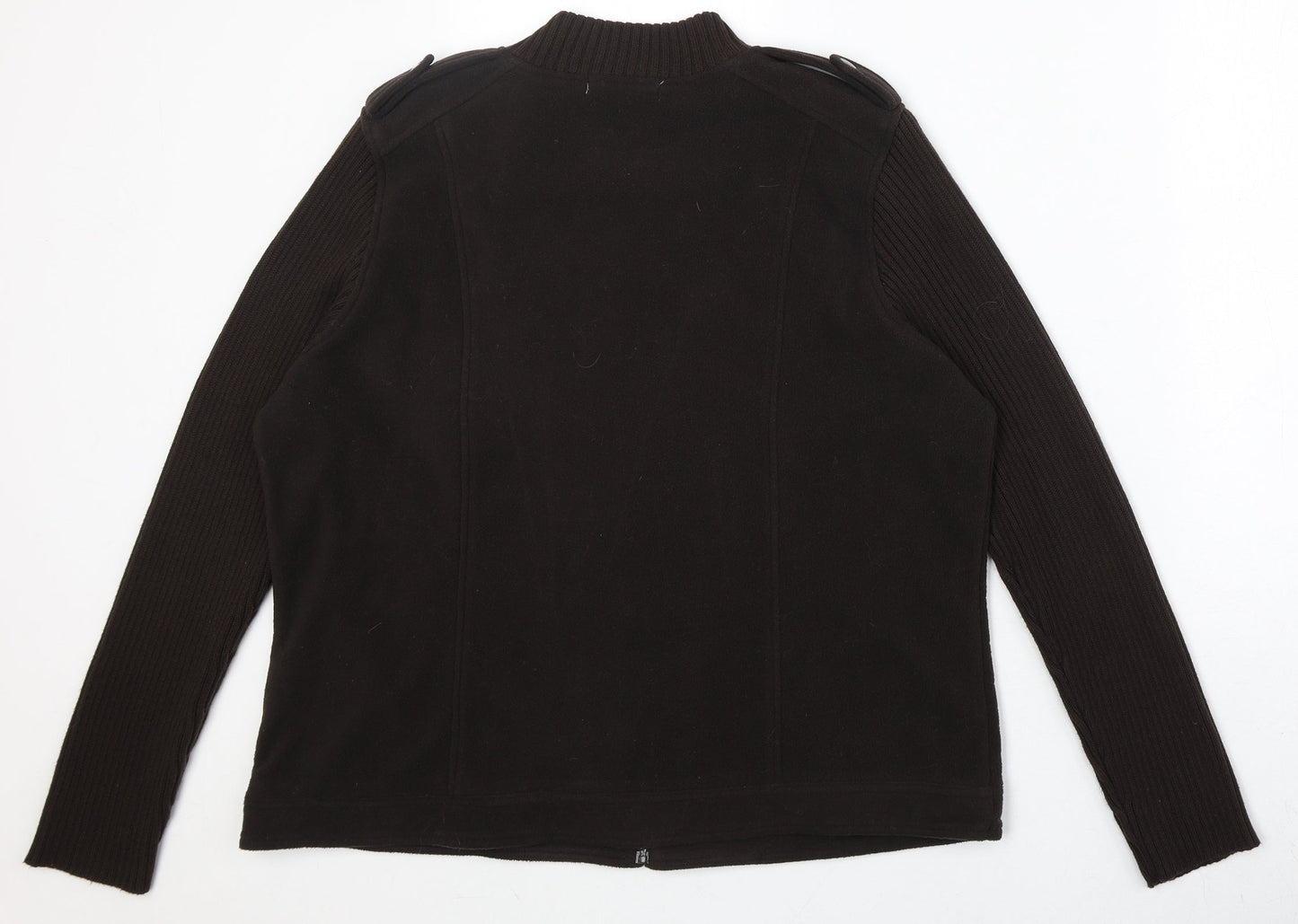 Klass Womens Brown Jacket Size XL Zip