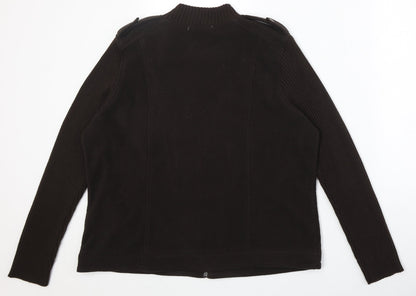 Klass Womens Brown Jacket Size XL Zip