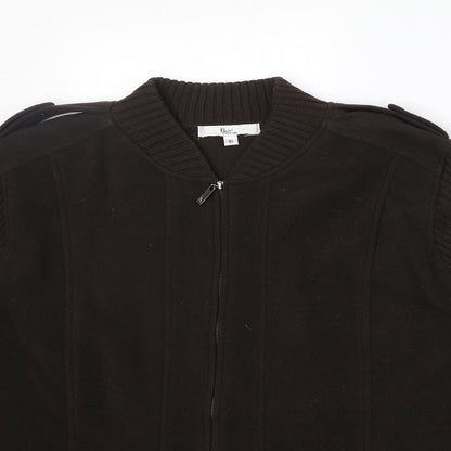 Klass Womens Brown Jacket Size XL Zip