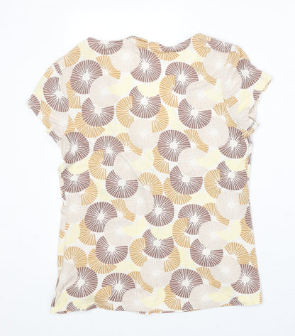 Womens UK Size 12 NEXT Beige Basic Blouse