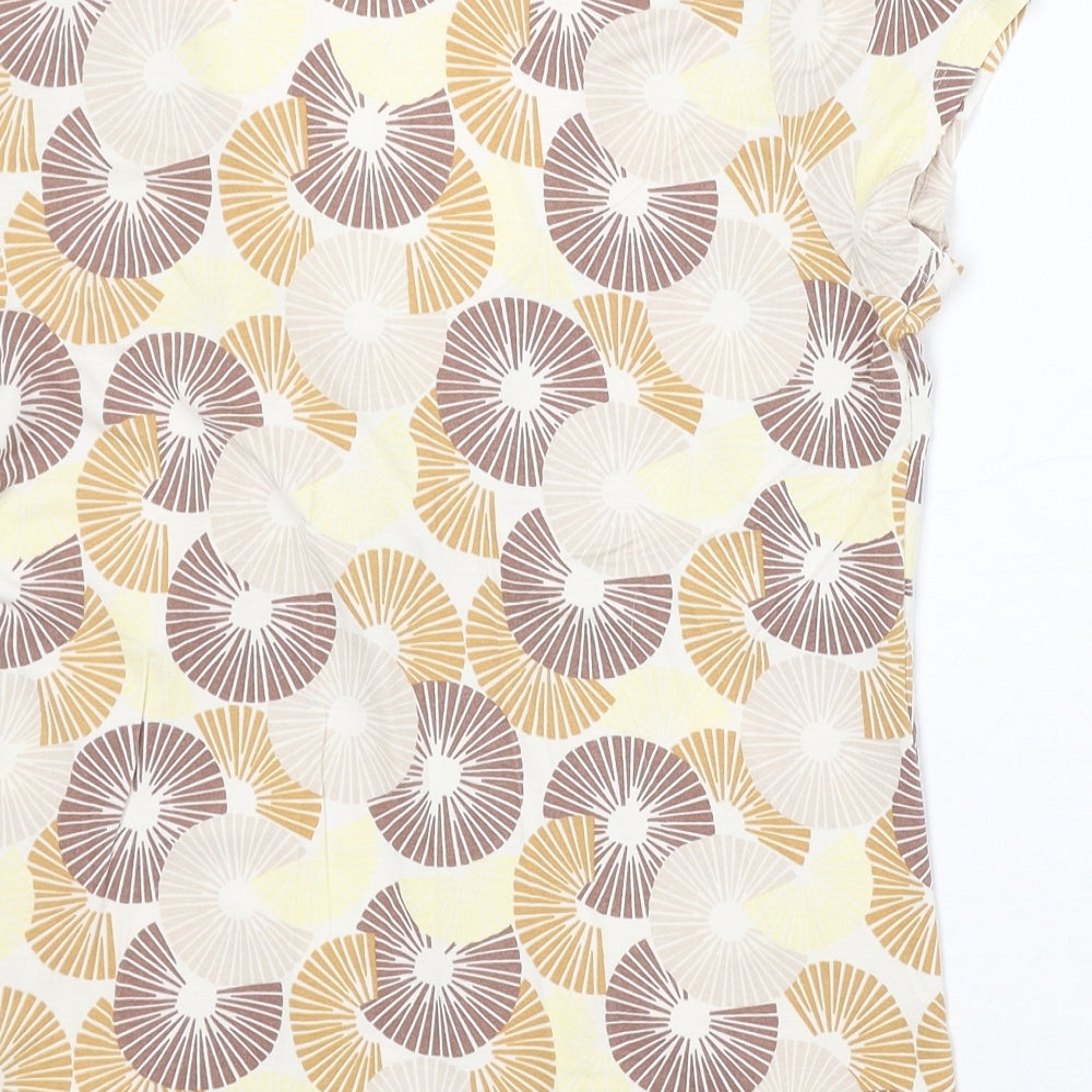 Womens UK Size 12 NEXT Beige Basic Blouse