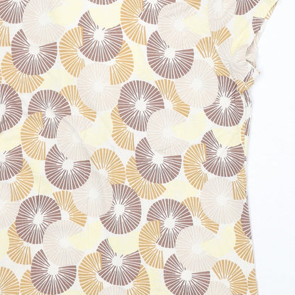 Womens UK Size 12 NEXT Beige Basic Blouse