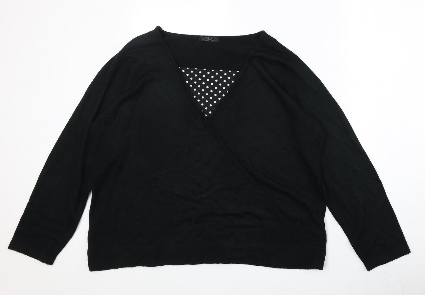 Womens UK Size XL Bonmarché Black Pullover Jumper
