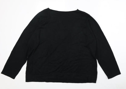 Womens UK Size XL Bonmarché Black Pullover Jumper
