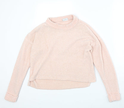 Womens UK Size XS Noisy may Pink Pullover Jumper