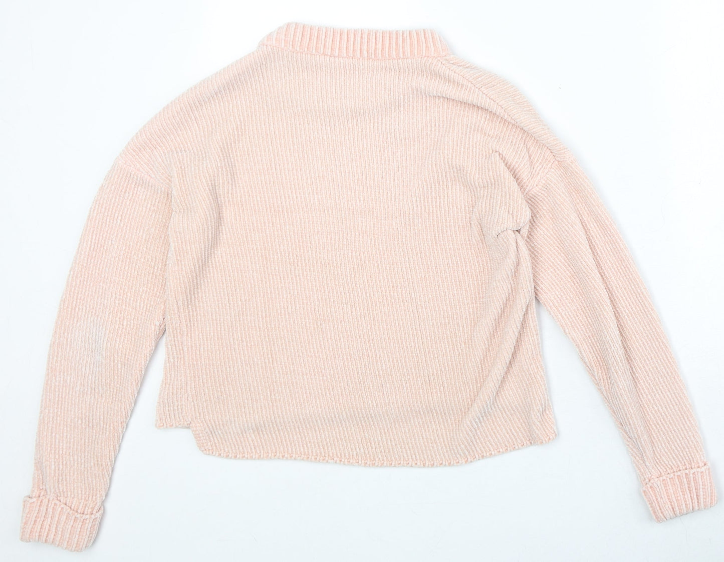Womens UK Size XS Noisy may Pink Pullover Jumper