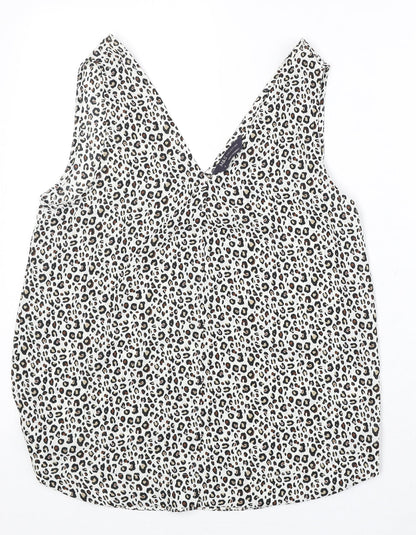 Womens UK Size 10 NEXT White Basic Tank
