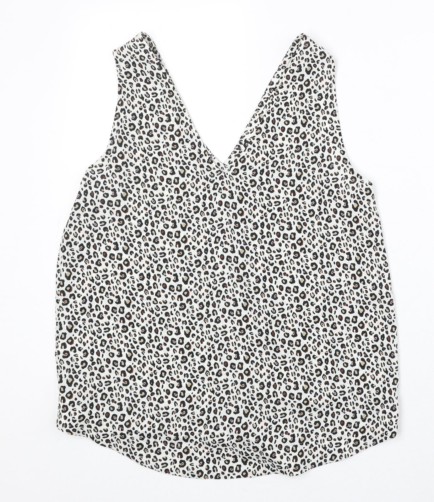 Womens UK Size 10 NEXT White Basic Tank