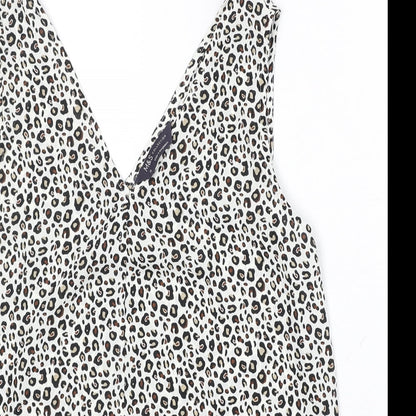 Womens UK Size 10 NEXT White Basic Tank