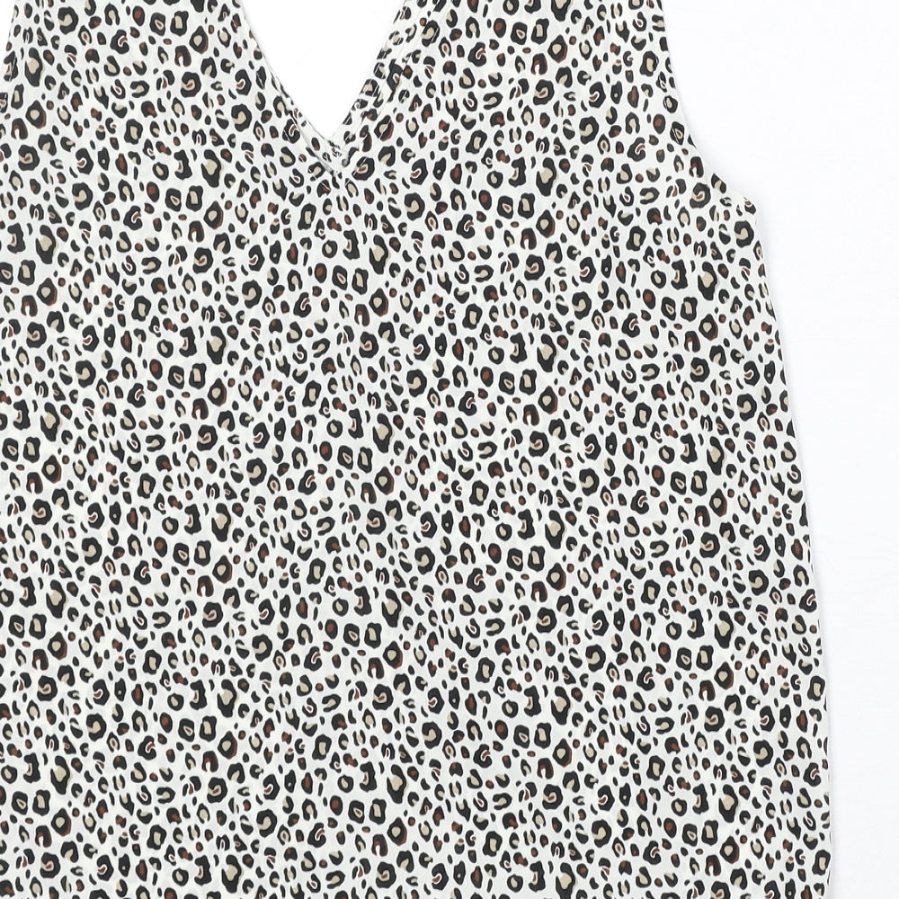 Womens UK Size 10 NEXT White Basic Tank