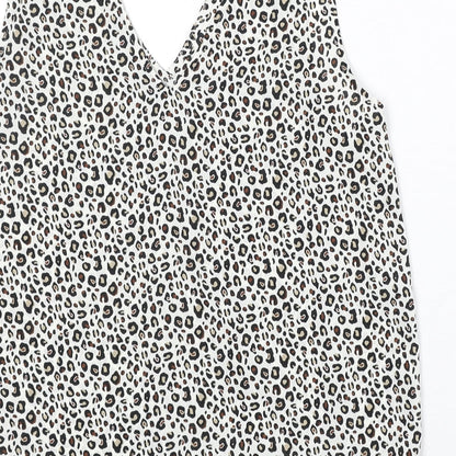 Womens UK Size 10 NEXT White Basic Tank