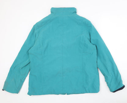 Klass Womens Blue Jacket Size 8 Zip