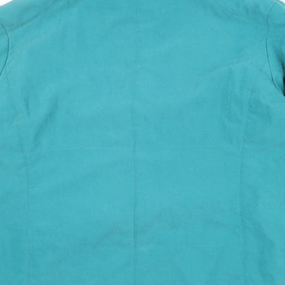 Klass Womens Blue Jacket Size 8 Zip