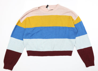Womens UK Size L Divided by H&M Multicoloured Pullover Jumper