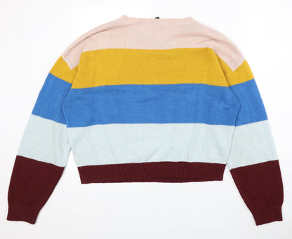 Womens UK Size L Divided by H&M Multicoloured Pullover Jumper