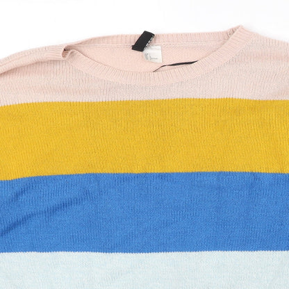 Womens UK Size L Divided by H&M Multicoloured Pullover Jumper