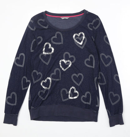 Womens UK Size 10 Marks and Spencer Blue Pullover Sweatshirt