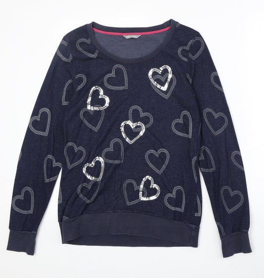Womens UK Size 10 Marks and Spencer Blue Pullover Sweatshirt