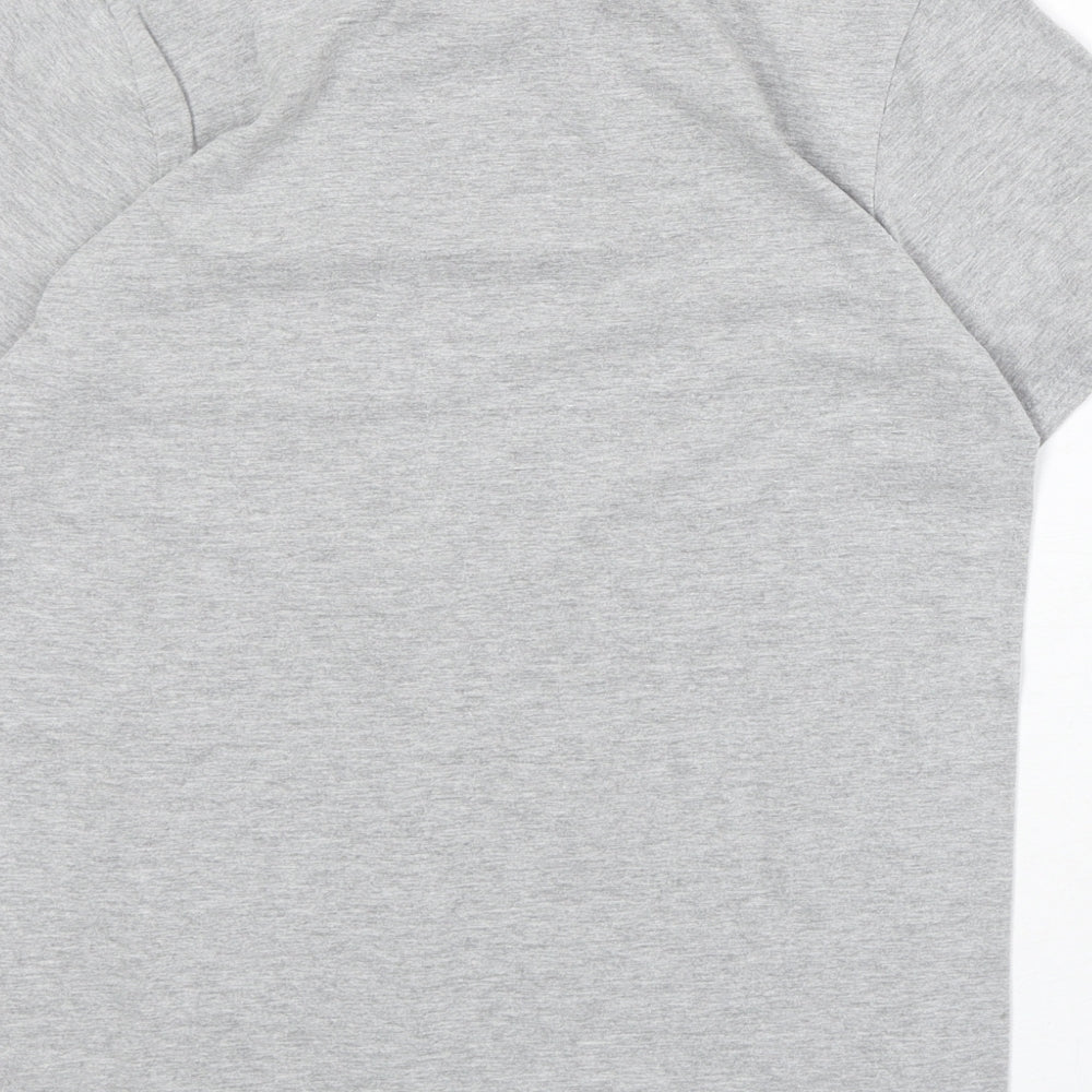 Boohoo Womens Green Cotton Basic T-Shirt Size S Round Neck - California