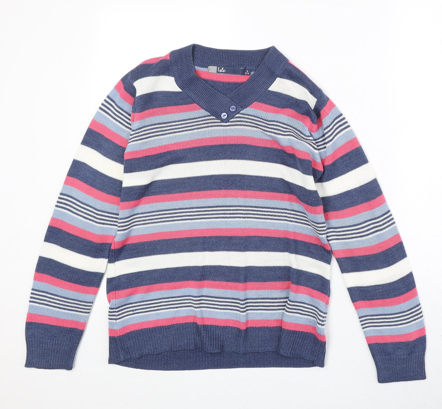 Womens UK Size S EWM Multicoloured Pullover Jumper