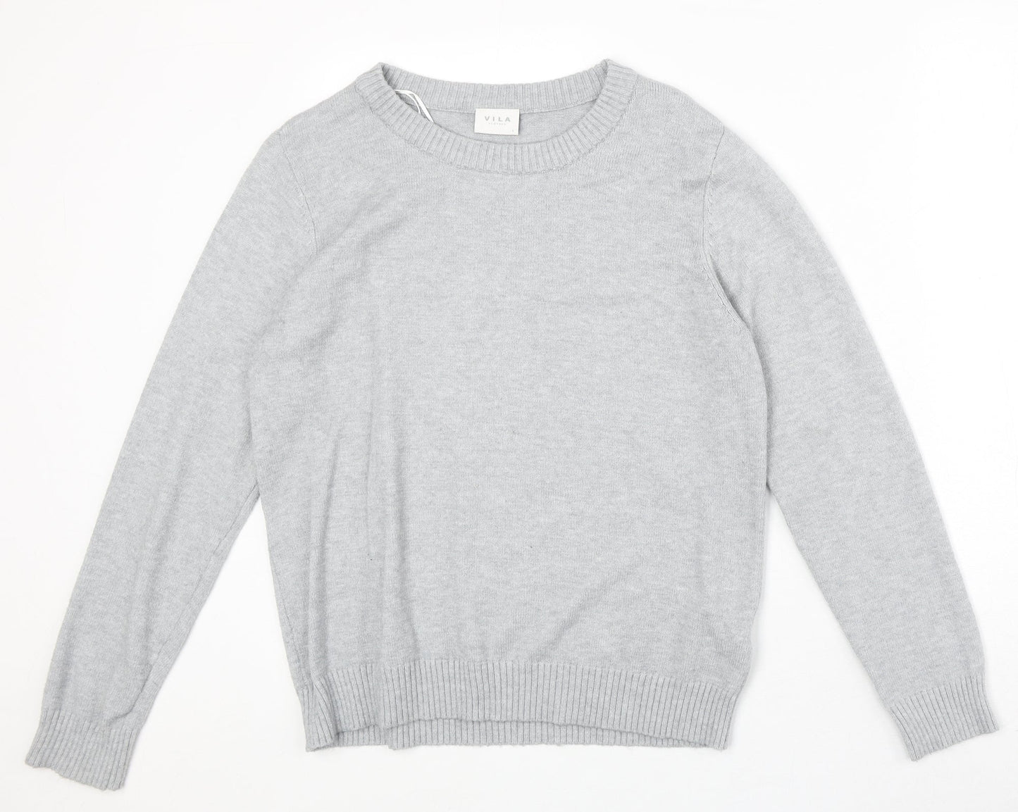 Womens UK Size L Villa Grey Pullover Jumper