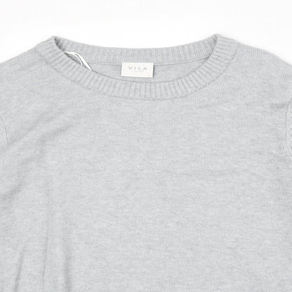 Womens UK Size L Villa Grey Pullover Jumper