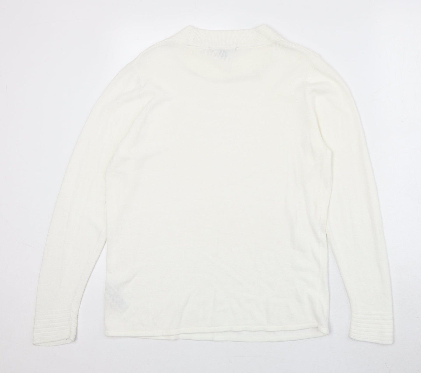 Womens UK Size 14 Bonmarché Ivory Pullover Jumper