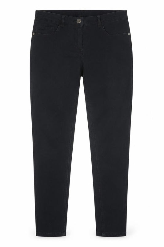 Womens UK Size M Avenue Regular Fit Skinny Black Jeans