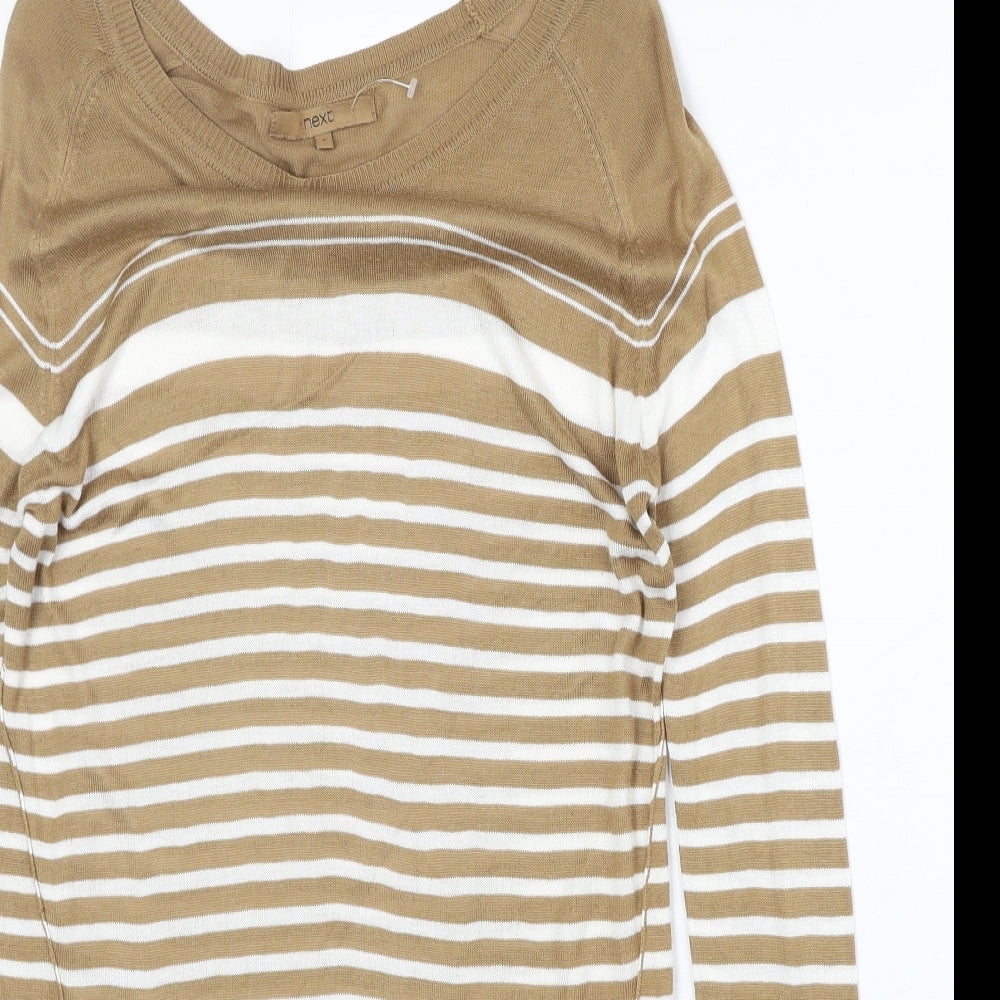 Womens UK Size 8 NEXT Brown Pullover Jumper