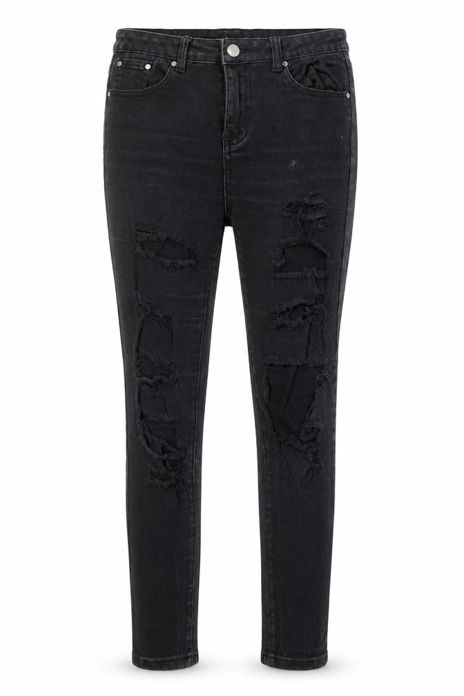 Womens UK Size 10 Boohoo Regular Fit Skinny Black Jeans