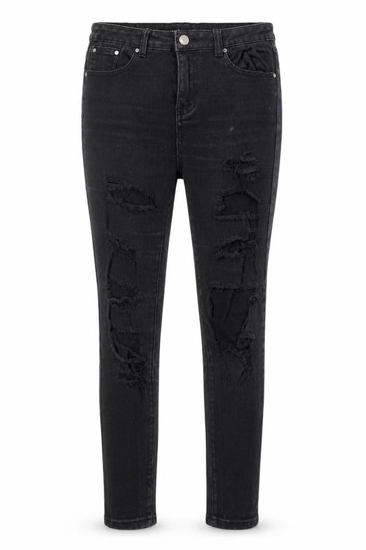 Womens UK Size 10 Boohoo Regular Fit Skinny Black Jeans