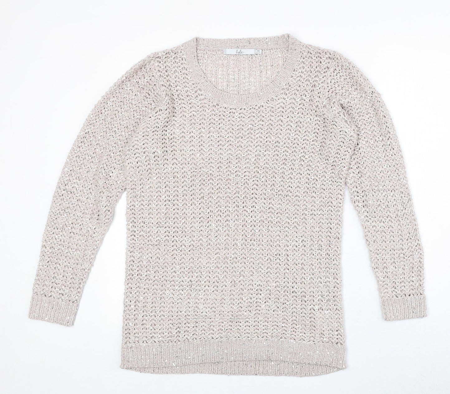 Womens UK Size M EWM Pink Pullover Jumper