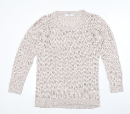 Womens UK Size M EWM Pink Pullover Jumper