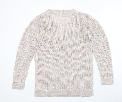 Womens UK Size M EWM Pink Pullover Jumper