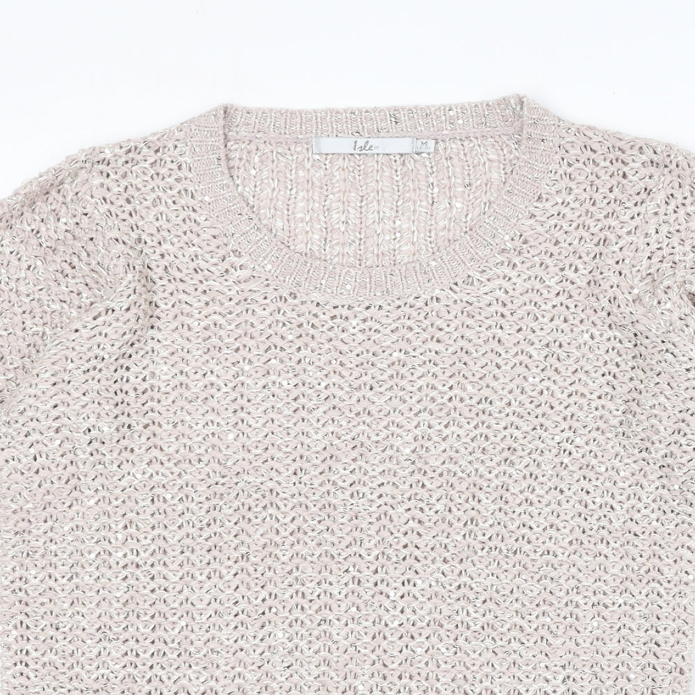Womens UK Size M EWM Pink Pullover Jumper