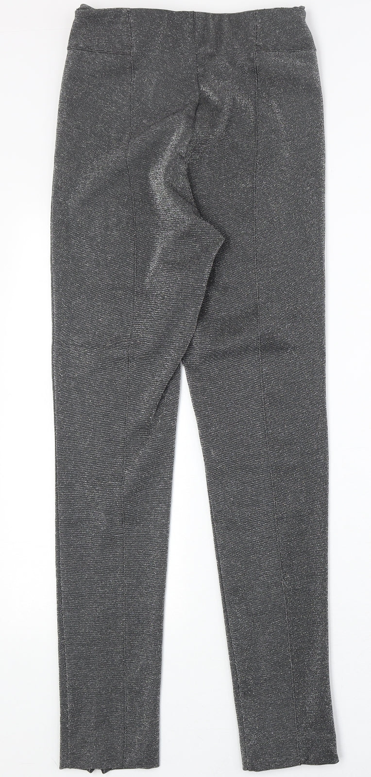 Womens UK Size 10 H&M Regular Fit  Silver Trousers