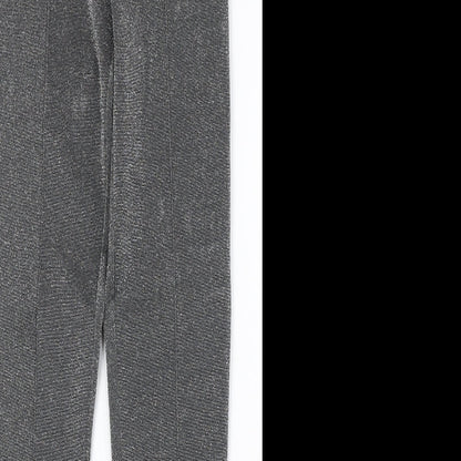 Womens UK Size 10 H&M Regular Fit  Silver Trousers