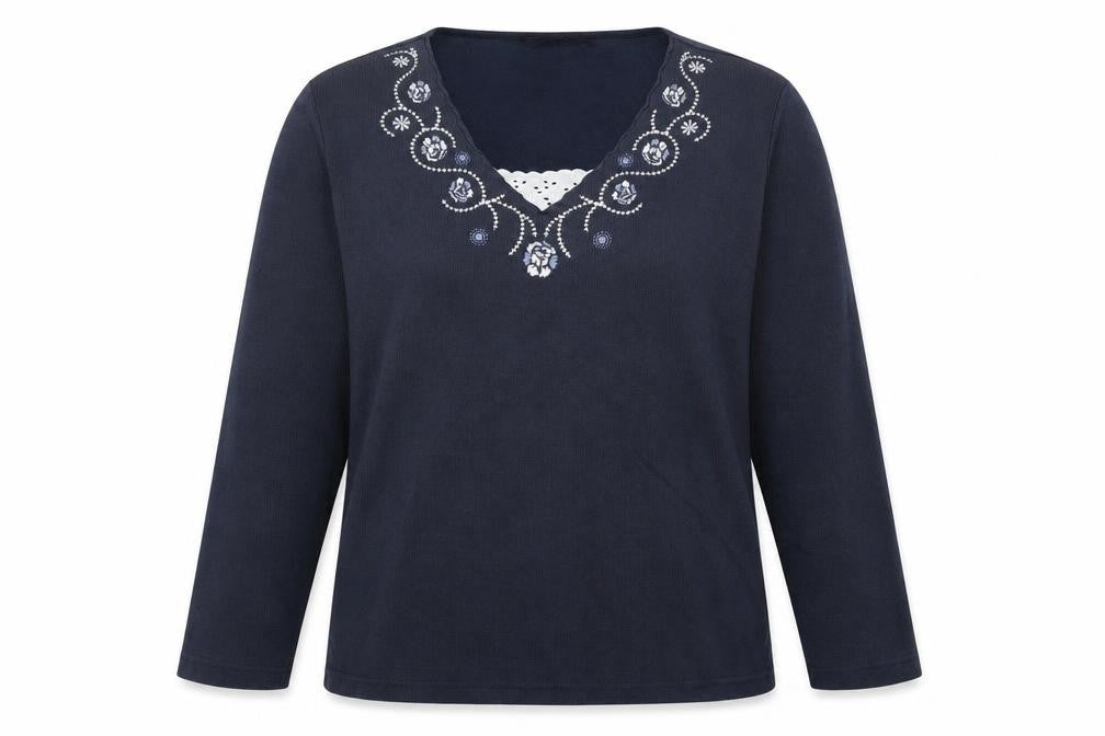 Womens UK Size L Bonmarché Blue Pullover Jumper