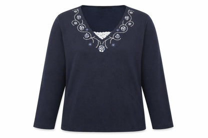 Womens UK Size L Bonmarché Blue Pullover Jumper
