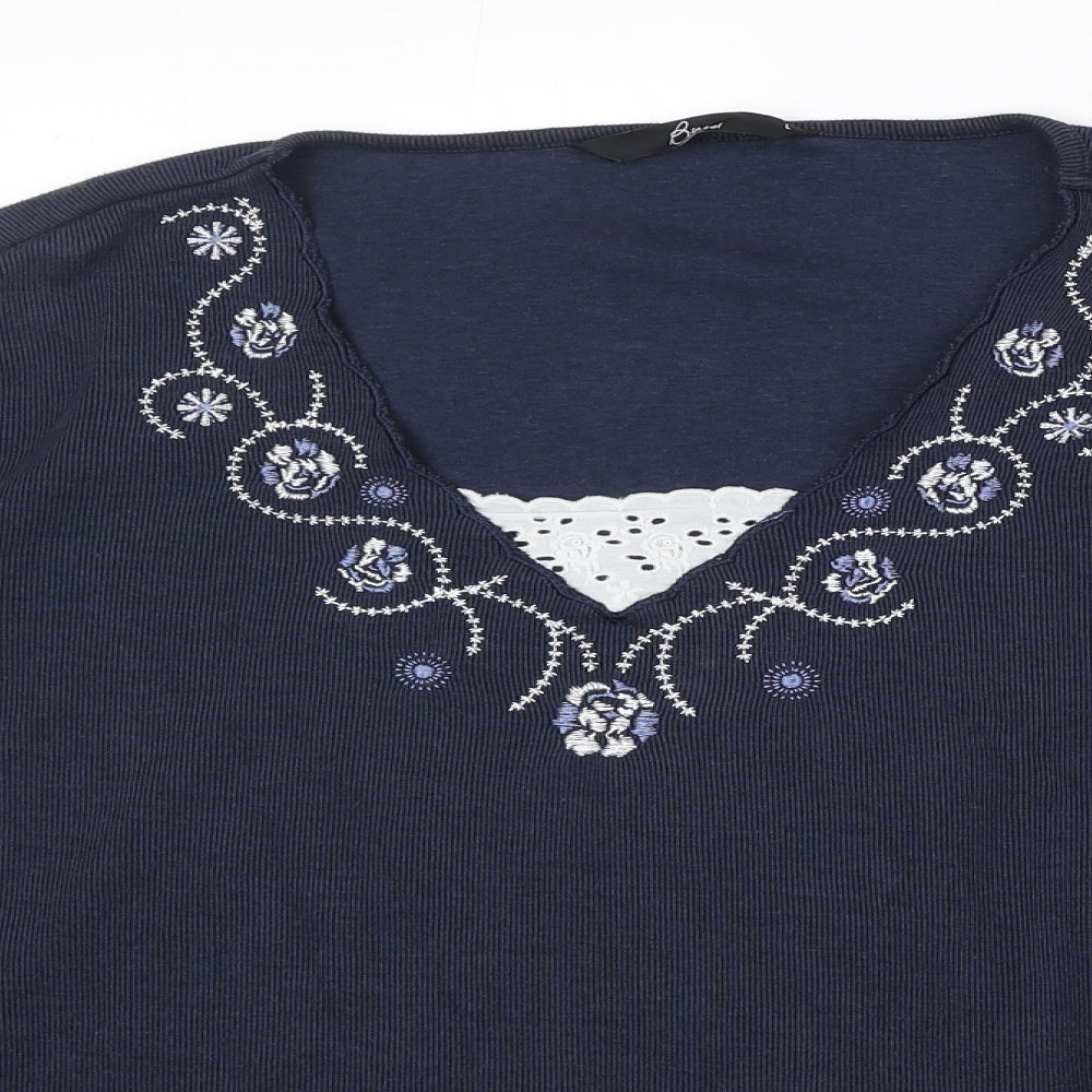 Womens UK Size L Bonmarché Blue Pullover Jumper