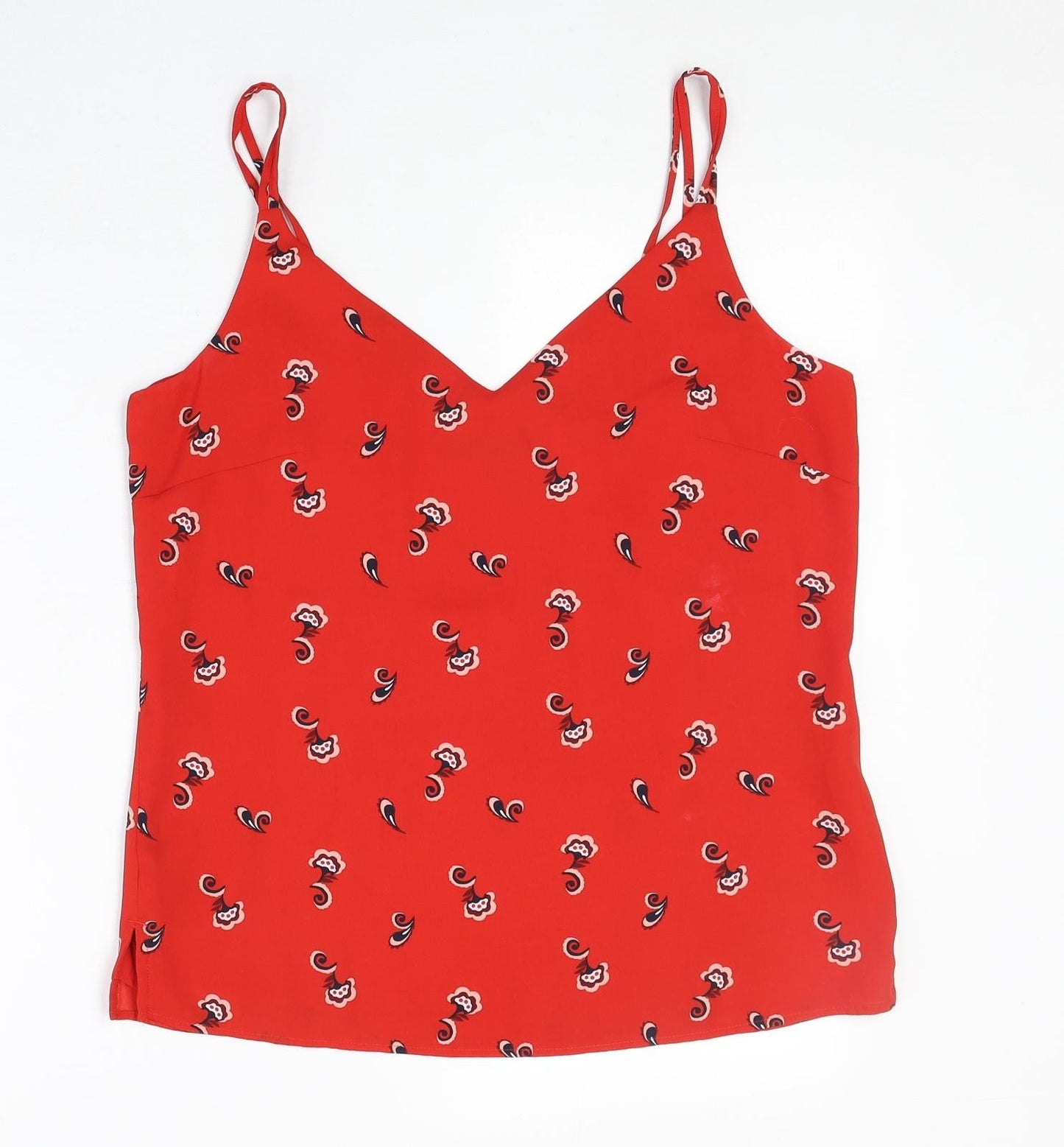 Womens UK Size 10 Marks and Spencer Red Basic Tank